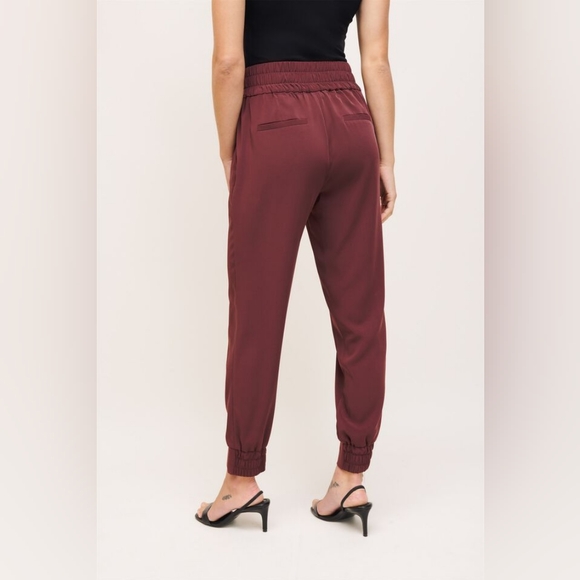 Dynamite Sacha Belted Jogger Pants - Pink Mauve XS - Picture 7 of 7